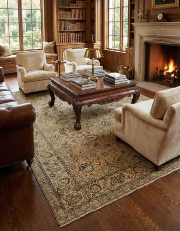 9' 10 x 13' 3 Tabriz Wool Rug