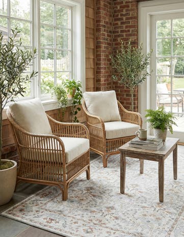 Ivory Washable Timeless Rug