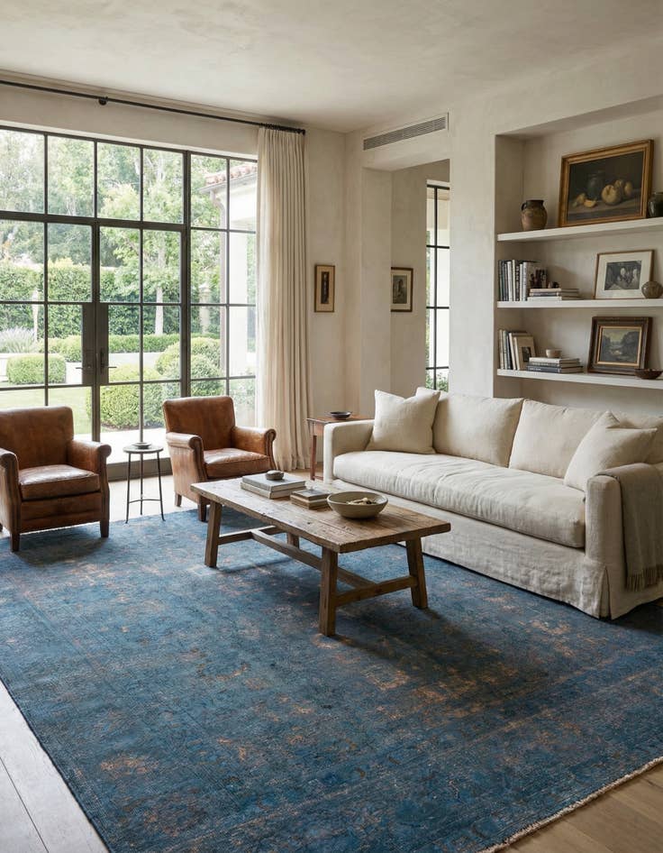 Detail image of  9' x 11' 1  Hand Knotted Ultra Vintage Persian Wool Rug