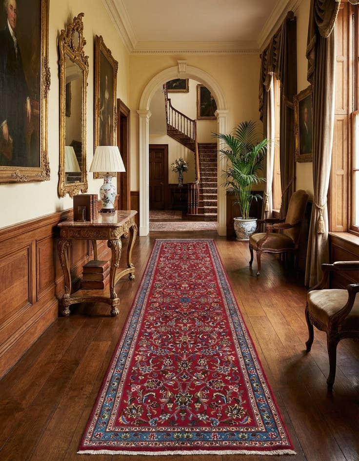 Detail image of 3' 3 x 12' 3 Kashmar Wool Runner Rug