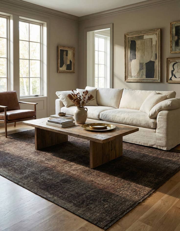 Detail image of  6' 9 x 9' 4  Hand Knotted Ultra Vintage Persian Wool Rug