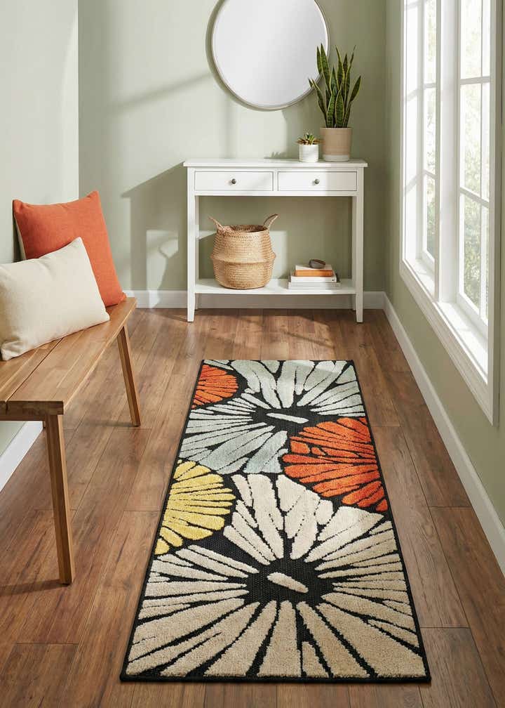 2' x 6' Easy-Clean Casablanca Indoor / Outdoor Runner Rug
