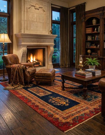 4' 10 x 6' 3 Kashkuli Rug