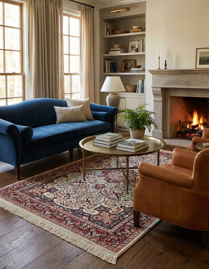 Detail image of  3' 2 x 5' 2  Hand Knotted Bidjar Oriental Wool Rug