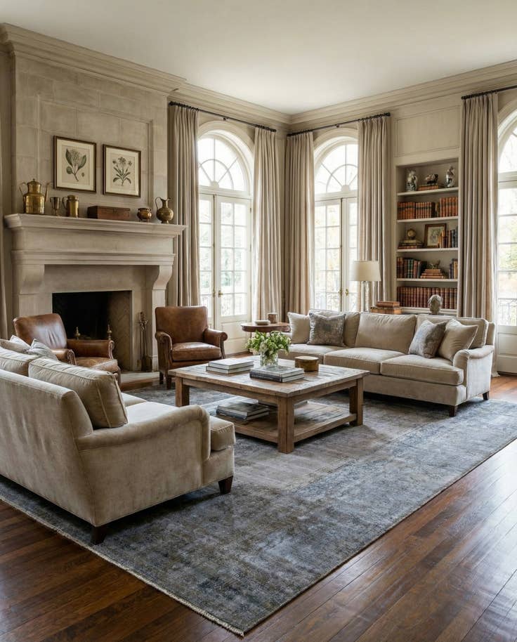 Detail image of 9' 10 x 14' 5 Vintage Royal Wool Rug