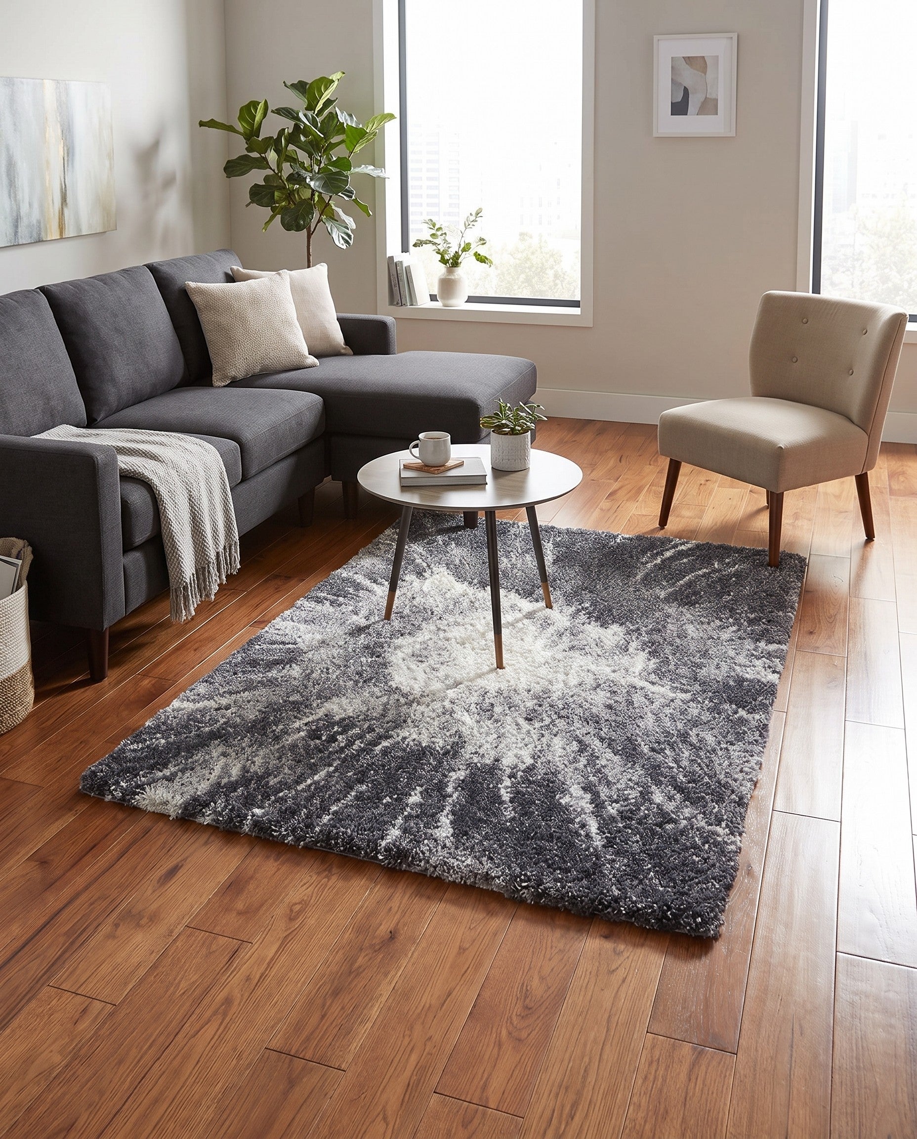 125cm x 185cm Soft Touch Shag Rug