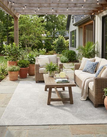9' x 12' Easy-Clean Sabrina Soto Indoor / Outdoor Rug