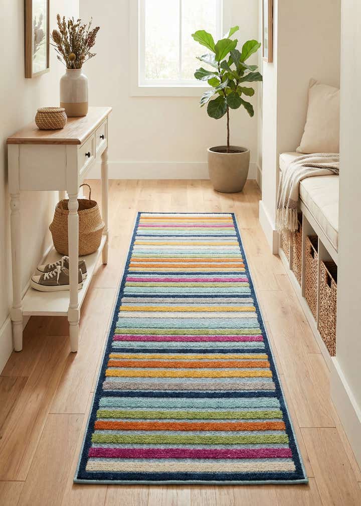 2' x 8' Easy-Clean Aruba Indoor / Outdoor Runner Rug