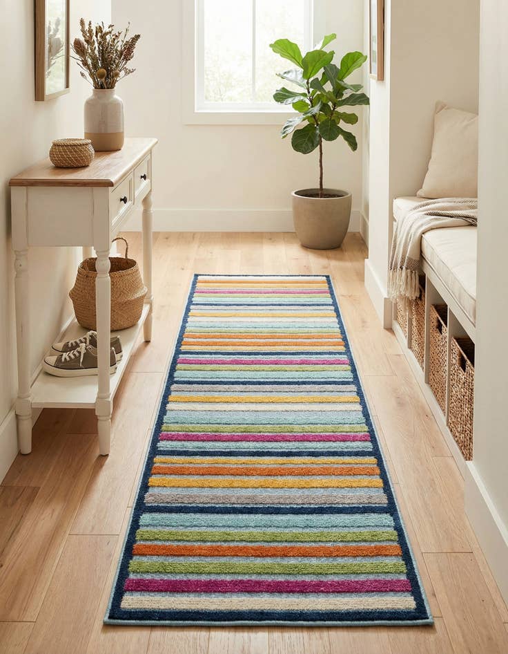 Detail image of 2' x 8' Easy-Clean Aruba Indoor / Outdoor Runner Rug