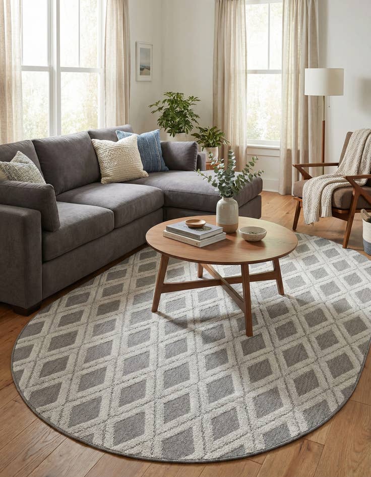 Detail image of 5' 3 x 8' Arlo Oval Rug