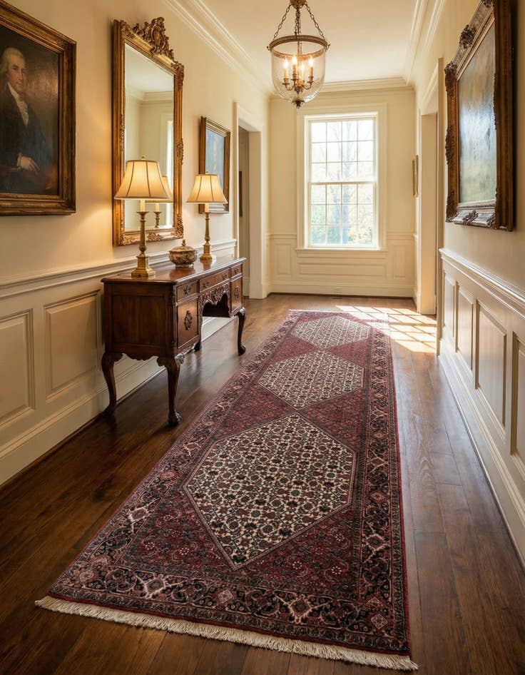 Detail image of 2' 9 x 10' Bidjar Wool Runner Rug