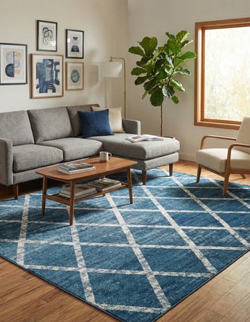 Navy Blue Starlight Rug
