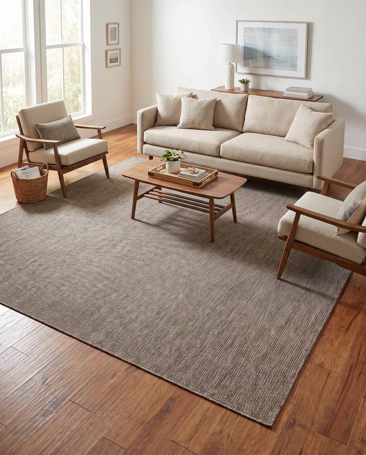 Detail image of 13' x 13' Easy-Clean Solid Indoor / Outdoor Square Rug