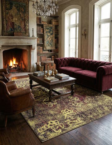 8' 11 x 12' 10 Vintage Royal Wool Rug