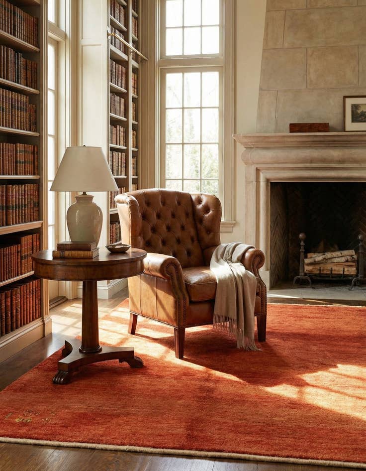 Detail image of  5' 2 x 6' 8  Hand Knotted Gabbeh Persian Wool Rug