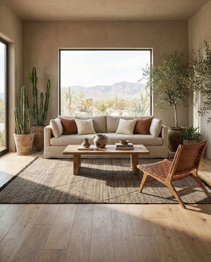 6' 10 x 9' 6 Hand Knotted Moroccan Wool Rug