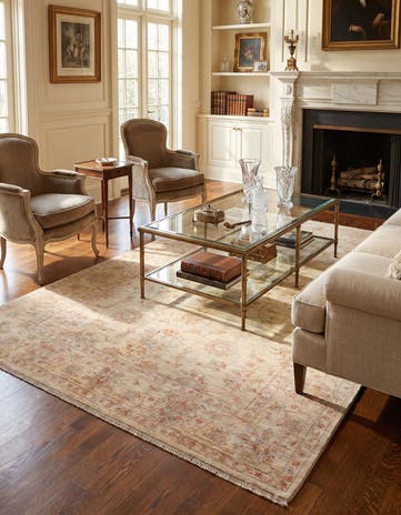 5' 9 x 8' 4 Hand Knotted Ziegler Rug