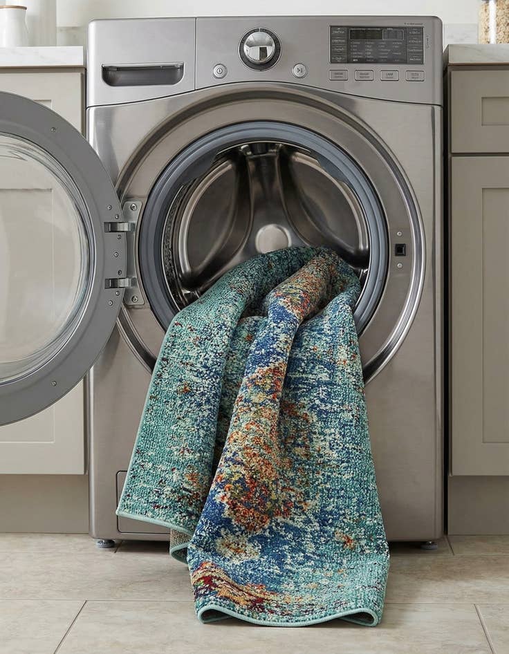 Detail image of 2' x 6' 9  Washable Arte Runner Rug