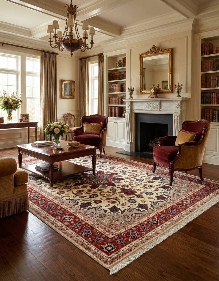 Detail image of  5' 1 x 6' 10 Tabriz Rug