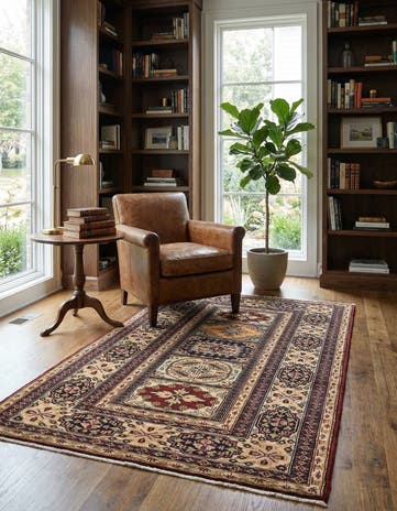 3' 2 x 5' Hand Knotted Lahour Oriental Wool Rug