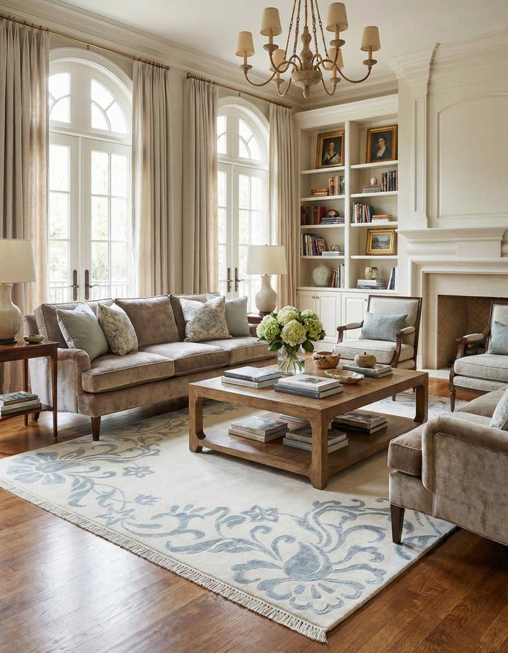 Detail image of 5' 6 x 7' 10  Hand Knotted Darya Wool Rug