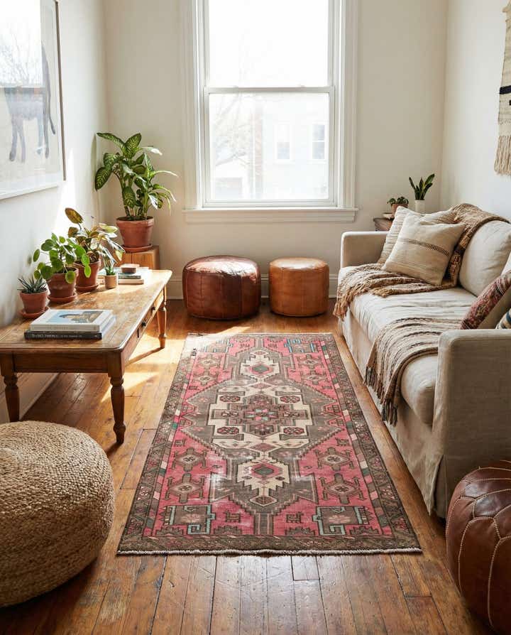 3' x 6' 2 Hand Knotted Ultra Vintage Persian Wool Runner Rug
