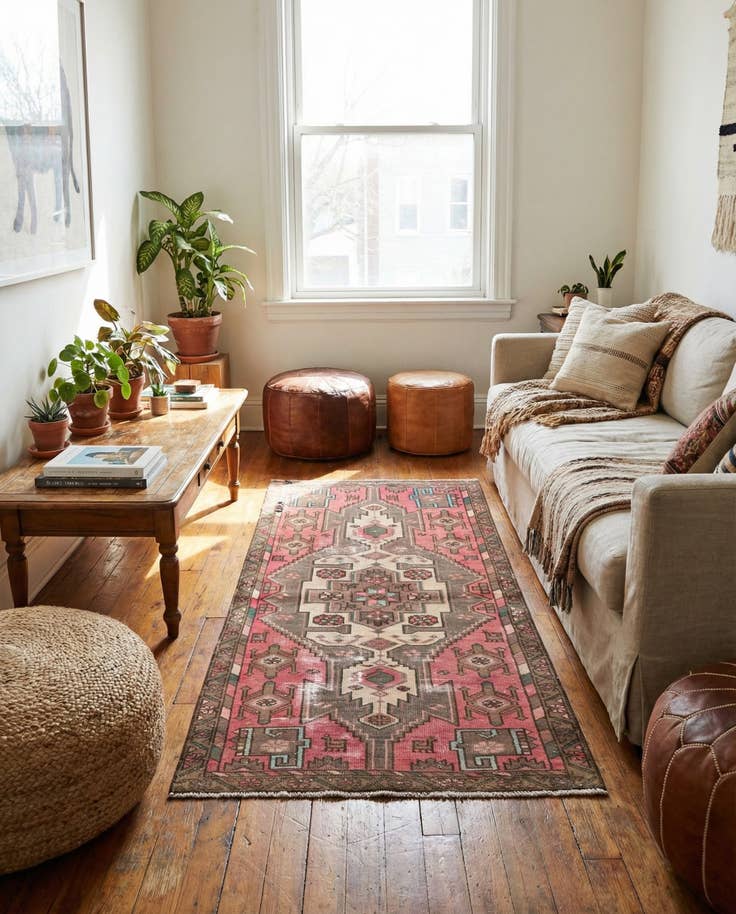 Detail image of 3' x 6' 2 Hand Knotted Ultra Vintage Persian Wool Runner Rug