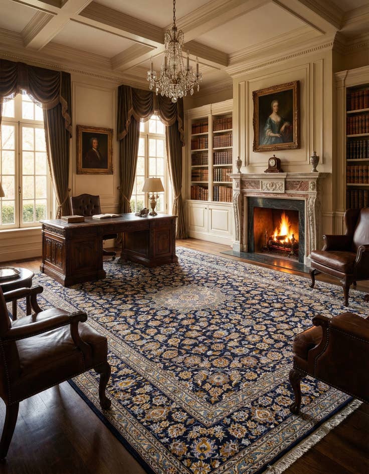 Detail image of 10' 1 x 13' 2 Kashmar Wool Rug