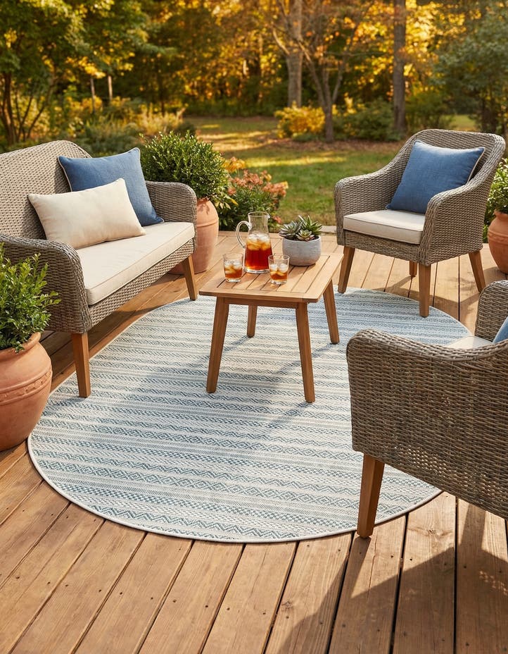 5' 3 x 8' Easy-Clean Ribbon Indoor / Outdoor...