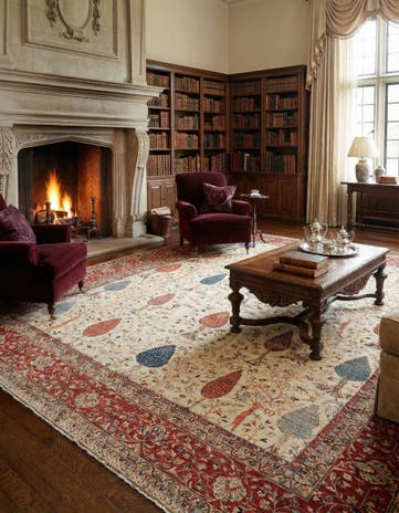 9' 11 x 11' 9 Samarkand Wool Rug