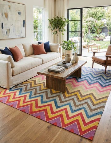 8' 5 x 9' 10 Hand Woven Kilim Modern Wool Rug