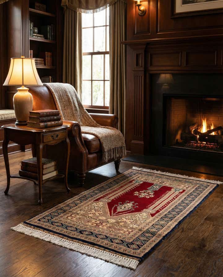 2' 8 x 4' 3 Hand Knotted Bokhara Oriental Wool Rug