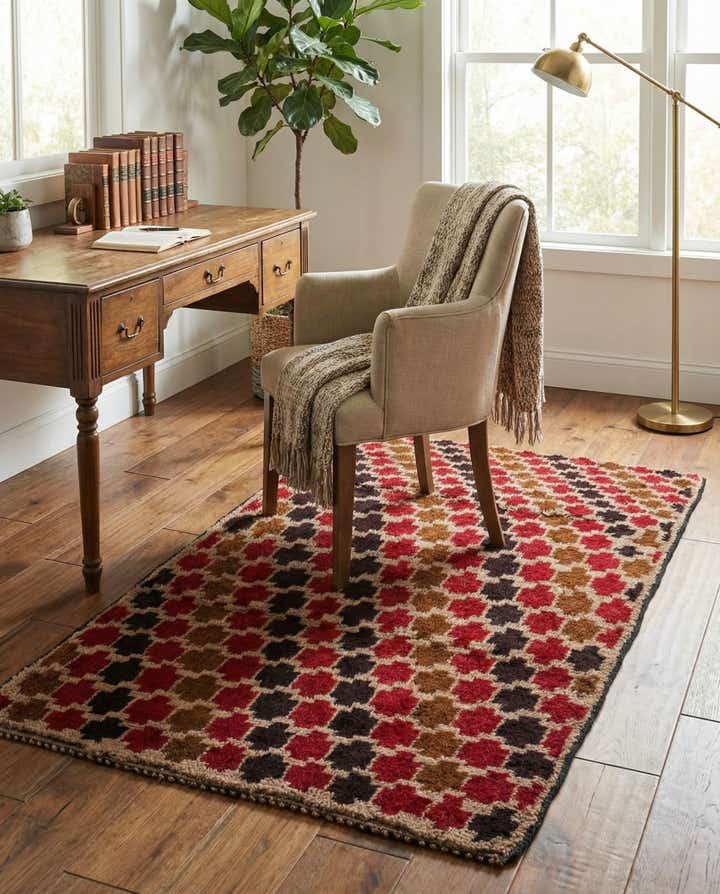 2' 9 x 4' 8 Hand Knotted Balouch Persian Wool Rug