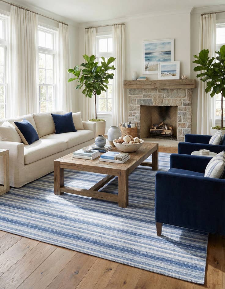 Detail image of 8' 1 x 10' 1  Hand Knotted Darya Wool Rug