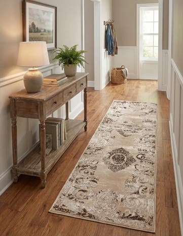 Beige Finsbury Runner Rug