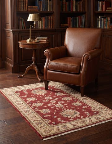 3' 6 x 5' 1 Hand Knotted Ziegler Rug