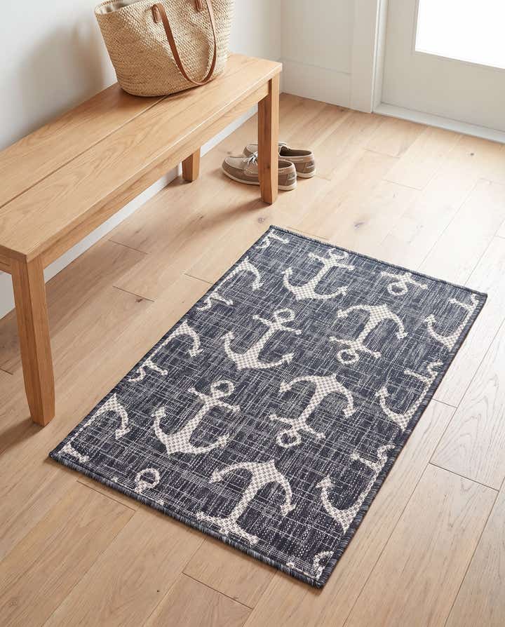 2' x 3' Easy-Clean Coastal Indoor / Outdoor Rug