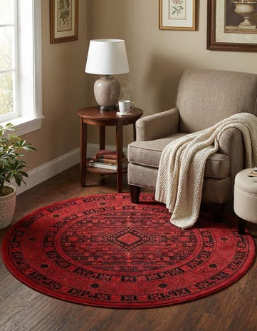 5' 3 x 5' 3 Bokhara Round Rug