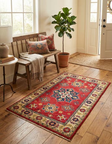 2' 8 x 4' 1 Hand Knotted Kazak Rug