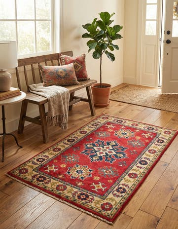 2' 8 x 4' 1 Hand Knotted Kazak Rug