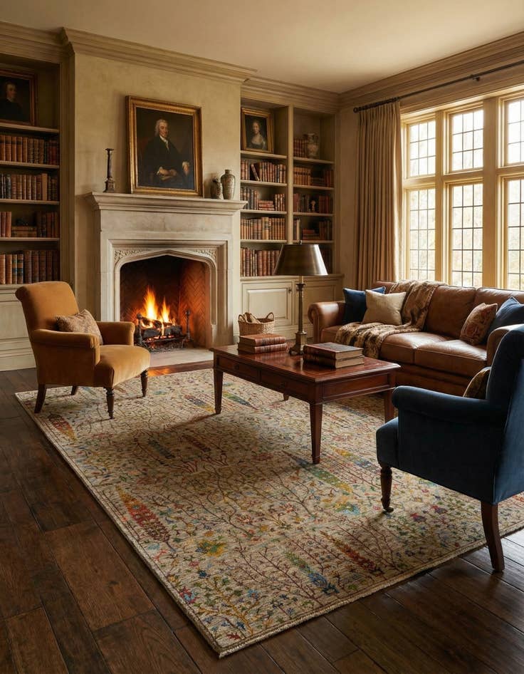 Detail image of 8' 2 x 11' 1 Ziegler Wool Rug