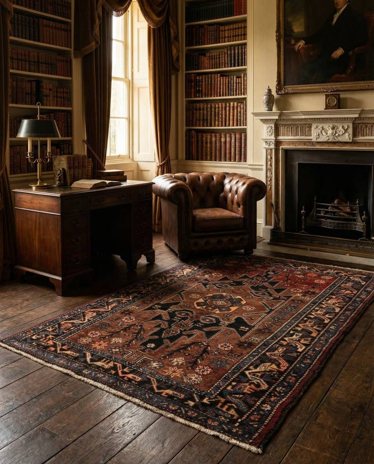 Detail image of 4' 1 x 5' 10 Bidjar Rug