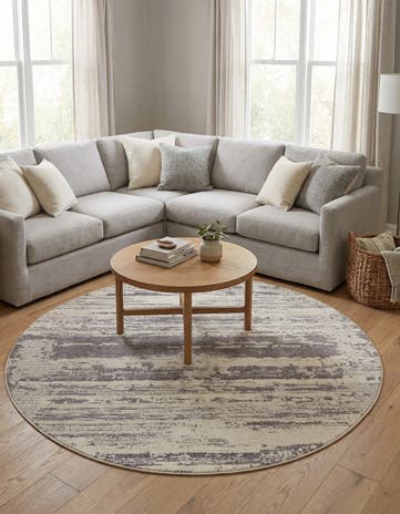 Sand Cherokee Round Rug