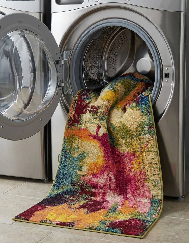 Detail image of  2' 7 x 12'  Washable Hyacinth Runner Rug