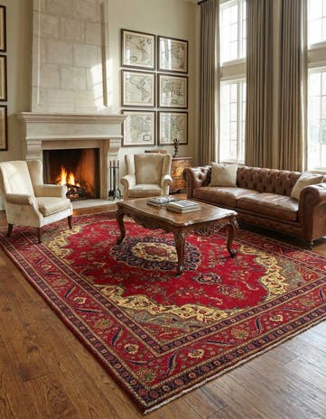 9' 7 x 13' 5 Tabriz Rug