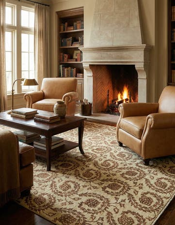 8' x 11' 2 Hand Knotted Peshawar Ziegler Rug