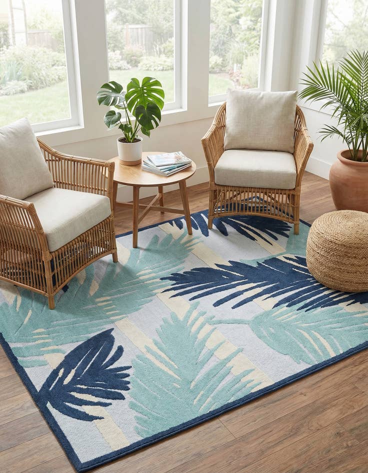 Detail image of 7' x 10'  Washable Aruba Indoor / Outdoor Rug