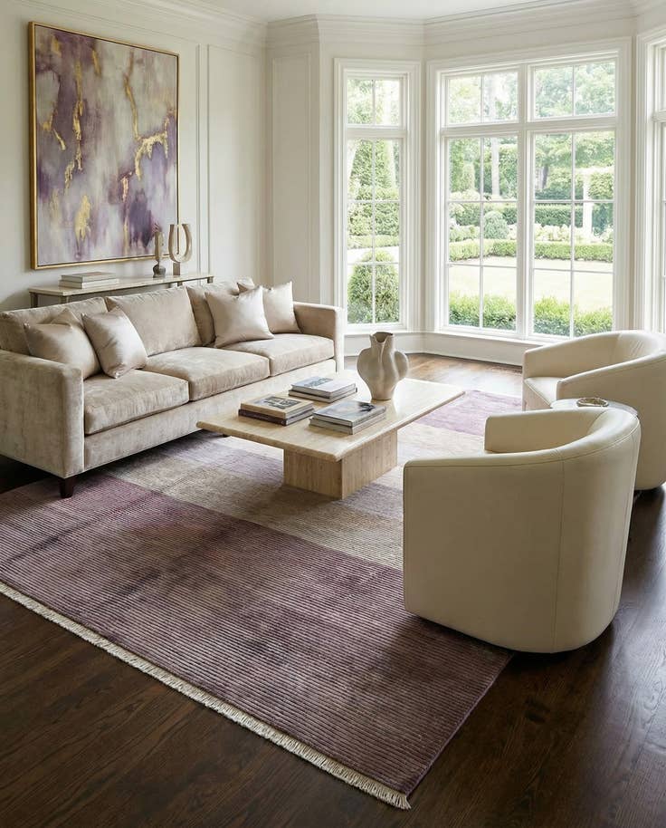 Detail image of 9' 10 x 13' Hand Knotted Darya Wool Rug