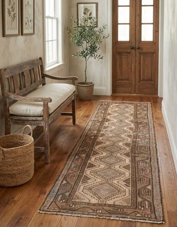 2' 6 x 9' 10 Hand Knotted Ultra Vintage Persian Wool Runner Rug
