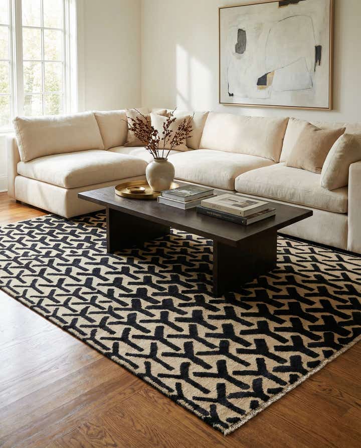 6' 8 x 9' 10 Hand Knotted Darya Wool Rug